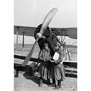 Wee Blue Coo Vintage Photo Aviation Pilot Bristol Prop Biplane Wall Art Print Wee Blue Coo Vintage Photo Aviation Pilot Bristol Prop Biplane Wall Art Print