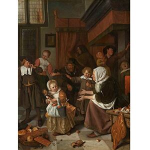 Artery8 Steen The Feast Of St Nicholas Children Painting Unframed Wall Art Print Poster Home Decor Premium Artery8 Steen The Feast Of St Nicholas Children Painting Unframed Wall Art Print Poster Home Decor Premium