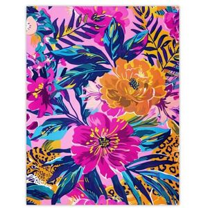 Artery8 Leopard Hiding in Floral Pattern Design For Living Room Extra Large XL Wall Art Poster Print Artery8 Leopard Hiding in Floral Pattern Design For Living Room Extra Large XL Wall Art Poster Print