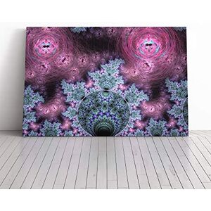 Big Box Art Canvas Print Wall Purple Fractal Abstract Art (12) Mounted and Stretched Box Frame Picture Home Decor for Kitchen, Living Room, Bedroom, Hallway, Multi-Colour, 20x14 Inch Big Box Art Canvas Print Wall Purple Fractal Abstract Art (12) Mounted and Stretched Box Frame Picture Home Decor for Kitchen, Living Room, Bedroom, Hallway, Multi-Colour, 20x14 Inch