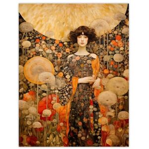 Artery8 The Girl In The Dandelion Dream By Dianne Knope Klimt William Morris Inspired Style Wildflower Meadow Large Wall Art Poster Print Thick Paper 18X24 Inch Artery8 The Girl In The Dandelion Dream By Dianne Knope Klimt William Morris Inspired Style Wildflower Meadow Large Wall Art Poster Print Thick Paper 18X24 Inch