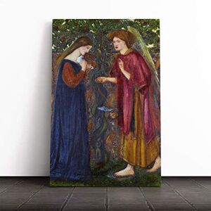 Big Box Art Canvas Print Wall Art Edward Burne-Jones The Annunciation Mounted & Stretched Box Frame Picture Home Decor for Kitchen, Living Room, Bedroom, Hallway, Multi-Colour, 24x16 Inch Big Box Art Canvas Print Wall Art Edward Burne-Jones The Annunciation Mounted & Stretched Box Frame Picture Home Decor for Kitchen, Living Room, Bedroom, Hallway, Multi-Colour, 24x16 Inch