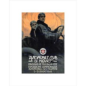 Wee Blue Coo Automobile Club Car Milan Italy Champion Vintage Advert Wall Art Print Wee Blue Coo Automobile Club Car Milan Italy Champion Vintage Advert Wall Art Print