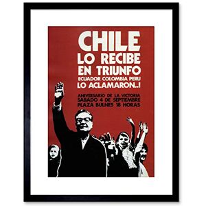 Wee Blue Coo VINTAGE AD CHILE SALVADOR ALLENDE VICTORY SUCCESS FRAMED PRINT F97X5827 Wee Blue Coo VINTAGE AD CHILE SALVADOR ALLENDE VICTORY SUCCESS FRAMED PRINT F97X5827