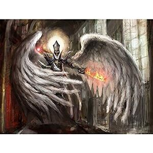 Wee Blue Coo Art Painting Drawing Fantasy Winged Warrior Sword Fire Large Art Print Poster Wall Decor 18x24 inch Wee Blue Coo Art Painting Drawing Fantasy Winged Warrior Sword Fire Large Art Print Poster Wall Decor 18x24 inch