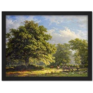 Artery8 Roth View Forest Bentheim Landscape Painting Artwork Framed Wall Art Print 18X24 Inch Artery8 Roth View Forest Bentheim Landscape Painting Artwork Framed Wall Art Print 18X24 Inch