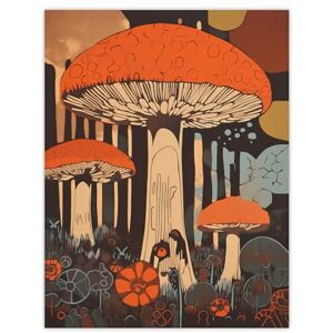 Artery8 Vintage Cep Mushroom Aesthetic Earthy Orange Boletus Kitchen Extra Large XL Wall Art Poster Print Artery8 Vintage Cep Mushroom Aesthetic Earthy Orange Boletus Kitchen Extra Large XL Wall Art Poster Print