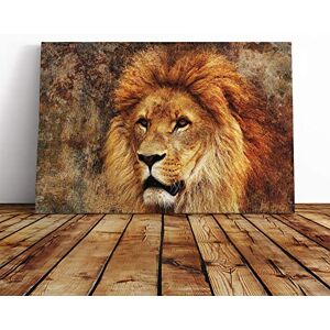 Big Box Art Lion Vol.6 Canvas Print Gallery Wrapped 30mm Frame Wall Art 24x16 inches Ready to Hang Modern Animals Picture Living Room Bedroom Lounge Office Big Box Art Lion Vol.6 Canvas Print Gallery Wrapped 30mm Frame Wall Art 24x16 inches Ready to Hang Modern Animals Picture Living Room Bedroom Lounge Office