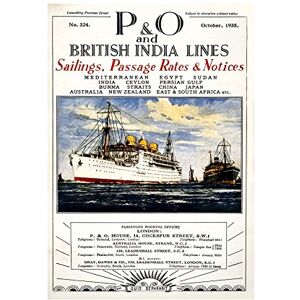 Wee Blue Coo Travel Pacific Orient P&o Sail Ship London UK Advertising Wall Art Print Wee Blue Coo Travel Pacific Orient P&o Sail Ship London UK Advertising Wall Art Print