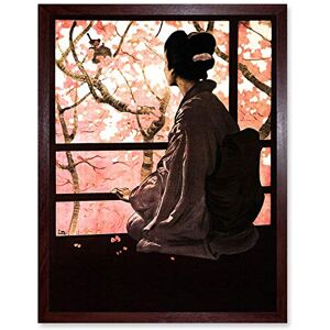 Wee Blue Coo Opera Madame Butterfly Japanese Art Print Framed Poster Wall Decor 12x16 inch Wee Blue Coo Opera Madame Butterfly Japanese Art Print Framed Poster Wall Decor 12x16 inch