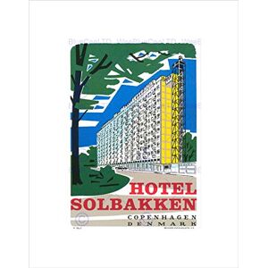 Wee Blue Coo Advertisement Travel Hotel Solbakken Copenhagen Denmark Wall Art Print Wee Blue Coo Advertisement Travel Hotel Solbakken Copenhagen Denmark Wall Art Print