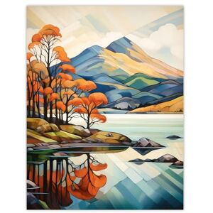 Artery8 In The Shadow Of Ben Lomond Loch Reflections Autumn Scotland Artwork Painting Unframed Wall Art Print Poster Home Decor Premium Artery8 In The Shadow Of Ben Lomond Loch Reflections Autumn Scotland Artwork Painting Unframed Wall Art Print Poster Home Decor Premium