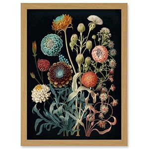 Artery8 Vintage Botanical Ernst Haeckel Style Plant Study Modern Watercolour Painting Illustration Artwork Framed Wall Art Print A4 Artery8 Vintage Botanical Ernst Haeckel Style Plant Study Modern Watercolour Painting Illustration Artwork Framed Wall Art Print A4