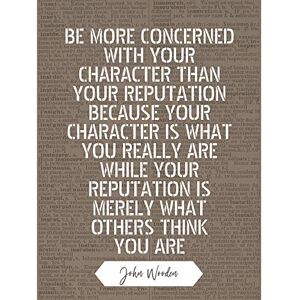 Artery8 Quote John Wooden Character What You Are Basketball Coach Art Print Canvas Premium Wall Decor Poster Mural Artery8 Quote John Wooden Character What You Are Basketball Coach Art Print Canvas Premium Wall Decor Poster Mural