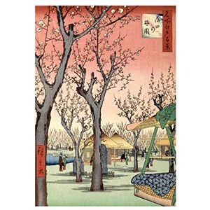 Wee Blue Coo Painting Japan Woodblock Cherry Blossom Tree Park Picture Wall Art Print Wee Blue Coo Painting Japan Woodblock Cherry Blossom Tree Park Picture Wall Art Print