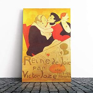 Big Box Art Henri de Toulouse-Lautrec Queen of Joy Canvas Print Gallery Wrapped 30mm Frame Wall Art 24x16 inches Ready to Hang Modern People Picture Living Room Bedroom Lounge Office Big Box Art Henri de Toulouse-Lautrec Queen of Joy Canvas Print Gallery Wrapped 30mm Frame Wall Art 24x16 inches Ready to Hang Modern People Picture Living Room Bedroom Lounge Office