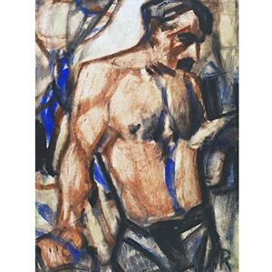 Fine Art Prints Rohlfs Worker Bare Torso Painting Large Print Poster Wall Art Decor Picture Fine Art Prints Rohlfs Worker Bare Torso Painting Large Print Poster Wall Art Decor Picture