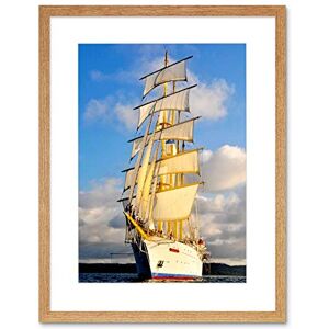 Wee Blue Coo Travel Ship Boat Tall Mast Sail Sea Nautical Rigging Framed Wall Art Print Wee Blue Coo Travel Ship Boat Tall Mast Sail Sea Nautical Rigging Framed Wall Art Print