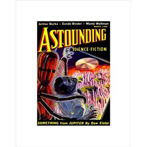 Wee Blue Coo MAGAZINE COVER ASTOUNDING SCIENCE FICTION ROBOT ALIEN CITY ART PRINT B12X12118 Wee Blue Coo MAGAZINE COVER ASTOUNDING SCIENCE FICTION ROBOT ALIEN CITY ART PRINT B12X12118