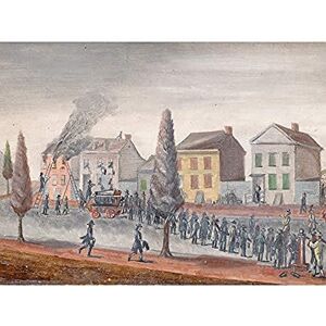 Artery8 Chappel New York Fighting A Fire 1870 Painting Unframed Wall Art Print Poster Home Decor Premium Artery8 Chappel New York Fighting A Fire 1870 Painting Unframed Wall Art Print Poster Home Decor Premium