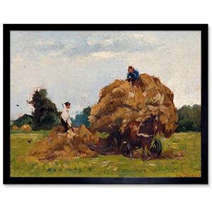 Artery8 Willem De Zwart Hay Wagon Rural Farm Painting Art Print Framed Poster Wall Decor 12x16 inch Artery8 Willem De Zwart Hay Wagon Rural Farm Painting Art Print Framed Poster Wall Decor 12x16 inch