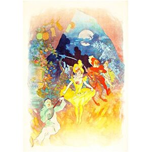 Wee Blue Coo Painting French Carnival Music Dancing New Picture Wall Art Print Wee Blue Coo Painting French Carnival Music Dancing New Picture Wall Art Print