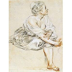 Fine Art Prints Antoine Watteau Seated Young Woman Art Print Canvas Premium Wall Decor Poster Mural Fine Art Prints Antoine Watteau Seated Young Woman Art Print Canvas Premium Wall Decor Poster Mural