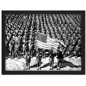 Fine Art Prints War WWII USA African American Soldiers Parade Photo Artwork Framed Wall Art Print 18X24 Inch Fine Art Prints War WWII USA African American Soldiers Parade Photo Artwork Framed Wall Art Print 18X24 Inch