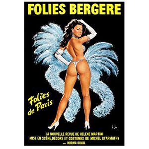 Wee Blue Coo Theatre Ad Stage Revue Folies Bergere Paris Showgirl Wall Art Print Wee Blue Coo Theatre Ad Stage Revue Folies Bergere Paris Showgirl Wall Art Print