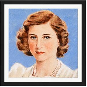 Fine Art Prints Timym Portrait UK Princess Margaret Painting Square Wooden Framed Wall Art Print Picture 16X16 Inch Fine Art Prints Timym Portrait UK Princess Margaret Painting Square Wooden Framed Wall Art Print Picture 16X16 Inch
