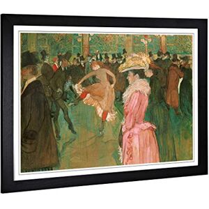 Big Box Art Framed Print of Henri de Toulouse-Lautrec at The Moulin Rouge The Dance Design Wall Art Picture Home Decor for Living Room, Bedroom, Office, Black, A2 / 24.5x18 Inch / 62x45cm Big Box Art Framed Print of Henri de Toulouse-Lautrec at The Moulin Rouge The Dance Design Wall Art Picture Home Decor for Living Room, Bedroom, Office, Black, A2 / 24.5x18 Inch / 62x45cm
