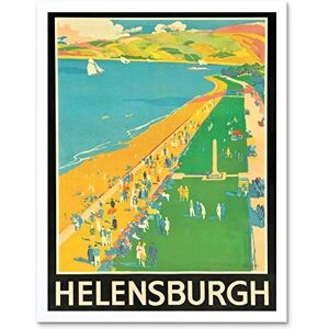 Wee Blue Coo Advert Lner Helensburgh Scotland Beach Coast Clyde Art Print Framed Poster Wall Decor 12X16 Inch Wee Blue Coo Advert Lner Helensburgh Scotland Beach Coast Clyde Art Print Framed Poster Wall Decor 12X16 Inch