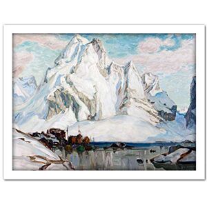 Fine Art Prints Boberg After Massacre Mountain Snow Boats Lake Painting Large Framed Art Print Poster Wall Decor 18x24 in Fine Art Prints Boberg After Massacre Mountain Snow Boats Lake Painting Large Framed Art Print Poster Wall Decor 18x24 in