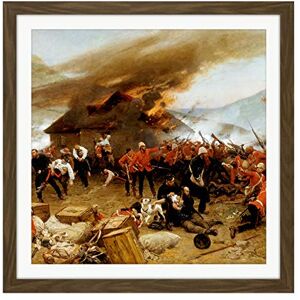 Artery8 De Neuville Defence Rorke's Drift Painting Square Wooden Framed Wall Art Print Picture 16X16 Inch Artery8 De Neuville Defence Rorke's Drift Painting Square Wooden Framed Wall Art Print Picture 16X16 Inch