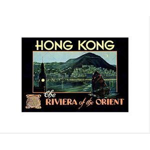 Wee Blue Coo TRAVEL TOURISM HONG KONG RIVIERA ORIENT JUNK BLACK FRAMED ART PRINT B12X7293 Wee Blue Coo TRAVEL TOURISM HONG KONG RIVIERA ORIENT JUNK BLACK FRAMED ART PRINT B12X7293