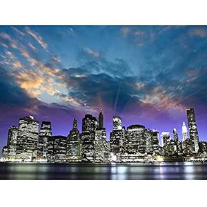 Wee Blue Coo Mp Cityscape New York City USA Manhattan Storm Sunset Dusk Sky Art Large Art Print Poster Wall Decor 18x24 inch Wee Blue Coo Mp Cityscape New York City USA Manhattan Storm Sunset Dusk Sky Art Large Art Print Poster Wall Decor 18x24 inch