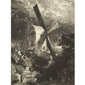 Artery8 David Lucas A Mill Near Brighton 1838 Painting Large Wall Art Poster Print Thick Paper 18X24 Inch Artery8 David Lucas A Mill Near Brighton 1838 Painting Large Wall Art Poster Print Thick Paper 18X24 Inch