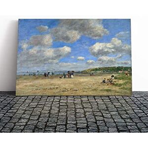 Big Box Art Canvas Print Wall Art Eugene Boudin Beach of Trouville No.2 Mounted & Stretched Box Frame Picture Home Decor for Kitchen, Living Room, Bedroom, Hallway, Multi-Colour, 20x14 Inch Big Box Art Canvas Print Wall Art Eugene Boudin Beach of Trouville No.2 Mounted & Stretched Box Frame Picture Home Decor for Kitchen, Living Room, Bedroom, Hallway, Multi-Colour, 20x14 Inch