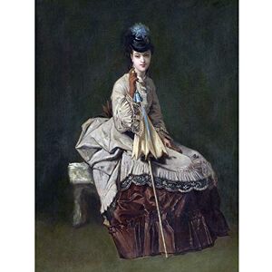 Artery8 Jules Adolphe Goupil Woman Seated C1875 Painting Extra Large XL Wall Art Poster Print Artery8 Jules Adolphe Goupil Woman Seated C1875 Painting Extra Large XL Wall Art Poster Print