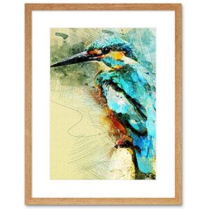 Fine Art Prints Kingfisher Bird Painting Framed Wall Art Print Fine Art Prints Kingfisher Bird Painting Framed Wall Art Print
