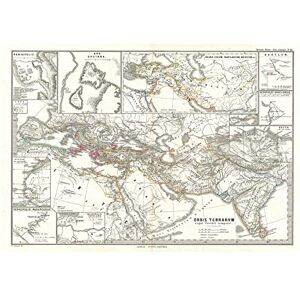 Wee Blue Coo Map Antique Spruner Persian Empire Wall Art Print Wee Blue Coo Map Antique Spruner Persian Empire Wall Art Print