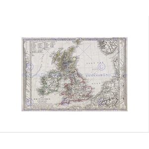 Wee Blue Coo 1862 Stieler Map British Isles England Ireland Scotland Wall Art Print Wee Blue Coo 1862 Stieler Map British Isles England Ireland Scotland Wall Art Print