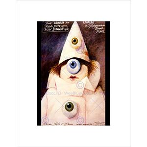 Wee Blue Coo Ad Museum Laureate Poland Pierrot Clown Eyeball Wall Art Print Wee Blue Coo Ad Museum Laureate Poland Pierrot Clown Eyeball Wall Art Print