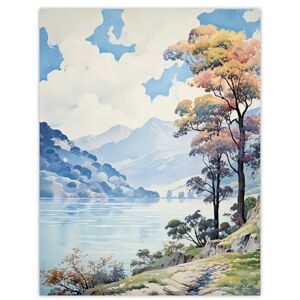 Artery8 Scenic Lake District Landscape with Autumn Trees Large Wall Art Poster Print Thick Paper 18X24 Inch Artery8 Scenic Lake District Landscape with Autumn Trees Large Wall Art Poster Print Thick Paper 18X24 Inch