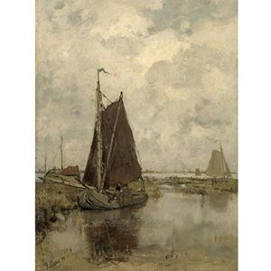 Artery8 Jacob Maris Ships In Dull Weather Painting Large Wall Art Poster Print Thick Paper 18X24 Inch Artery8 Jacob Maris Ships In Dull Weather Painting Large Wall Art Poster Print Thick Paper 18X24 Inch