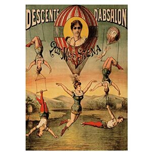 Wee Blue Coo Ad Circus Miss Stena Trapeze Acrobat Hair Strange Wall Art Print Wee Blue Coo Ad Circus Miss Stena Trapeze Acrobat Hair Strange Wall Art Print