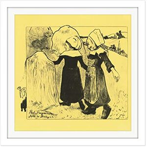 Fine Art Prints Paul Gauguin Pleasures Of Brittany Joies De Bretagne Square Wooden Framed Wall Art Print Picture 16X16 Inch Fine Art Prints Paul Gauguin Pleasures Of Brittany Joies De Bretagne Square Wooden Framed Wall Art Print Picture 16X16 Inch