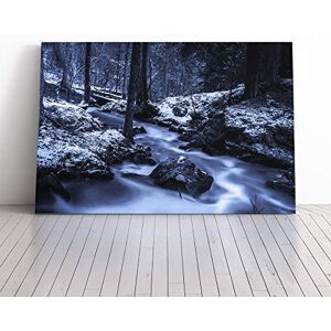 Big Box Art Canvas Print Wall Art Landscape Forest Wood Stream (2) Mounted and Stretched Box Frame Picture Home Decor for Kitchen, Living Room, Bedroom, Hallway, Multi-Colour, 24x16 Inch Big Box Art Canvas Print Wall Art Landscape Forest Wood Stream (2) Mounted and Stretched Box Frame Picture Home Decor for Kitchen, Living Room, Bedroom, Hallway, Multi-Colour, 24x16 Inch