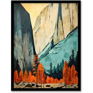 Artery8 Banff National Park Oil Painting Canadian Rockies Mountain Range In Autumn Artwork Framed Wall Art Print A4 Artery8 Banff National Park Oil Painting Canadian Rockies Mountain Range In Autumn Artwork Framed Wall Art Print A4