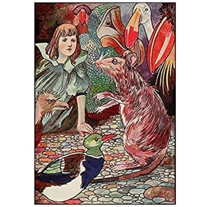 Wee Blue Coo Painting Book Alice Wonderland Carroll Robinson Mouse Wall Art Print Wee Blue Coo Painting Book Alice Wonderland Carroll Robinson Mouse Wall Art Print